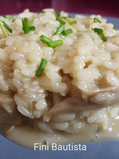 Una foto de Risotto con setas