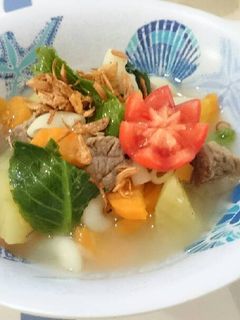 Foto resep Sup daging sapi macaroni
