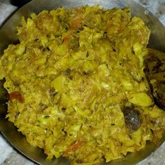 A picture of Cabbage Potato curry.