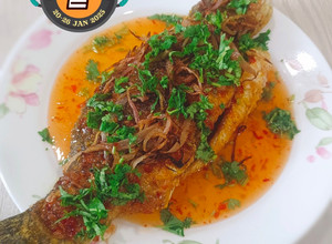 Gambar Siakap Goreng with Thai Sweet Sauce