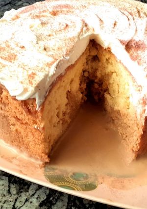 Una foto de Pastel Tres leches de café