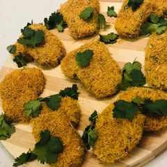 Cheesy Chicken Russian Cutlets A picture of Cheesy Chicken Russian Cutlets.