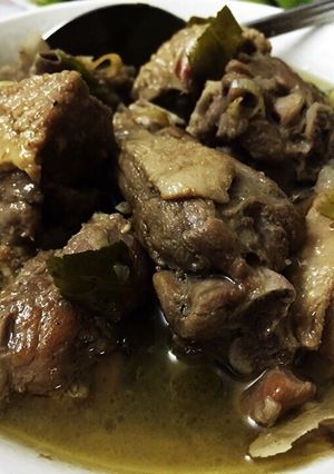 Hình của món Ngan om sấu.