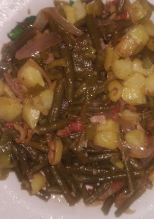 صورة لوصفة سلطة 🥗 لوبيا الخضراء 💚