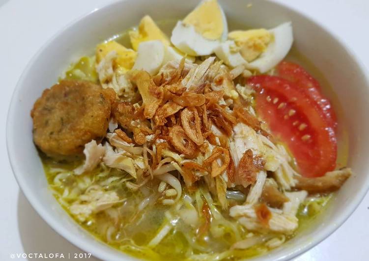 Cara Gampang Membuat Soto Lamongan + Perkedel yang Enak Banget