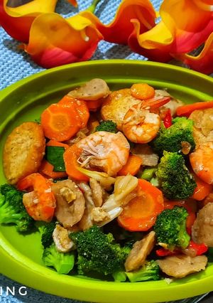 Foto resep Cah /oseng / tumis brokoli tofu