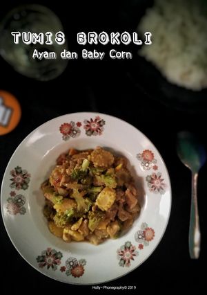 Foto resep Tumis Brokoli, Ayam dan Baby corn