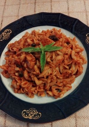 Olaszos csirkemell, gombás paradicsomos mártással.#gluténmentes recept fotója