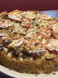 Tarta de pescado, base papas