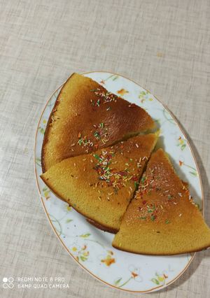 عکسی از دستور کیک زعفرانی ☺