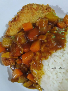 Foto resep Chicken katsu curry rice