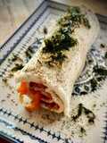 Rollito de salmón marinado