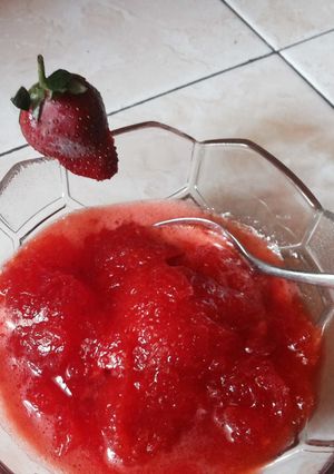 Foto resep Strawberry sorbet pelepas dahaga