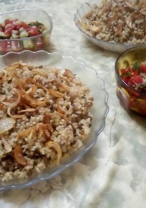 صورة لوصفة مجدرة برغل سوري
