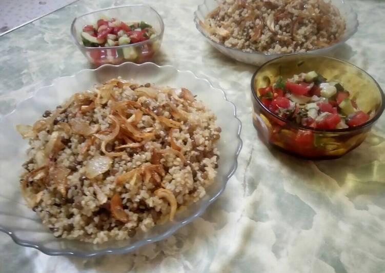 مجدرة برغل سوري