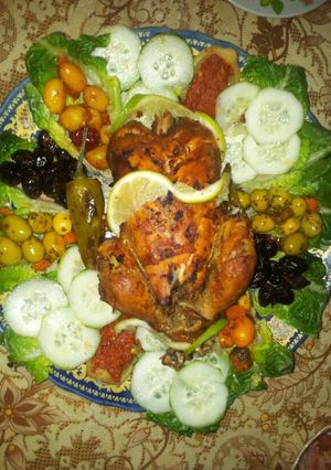 صورة لوصفة دجاج معمر او محمر