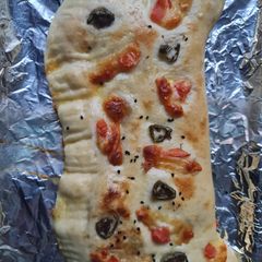A picture of Pizza pockets.