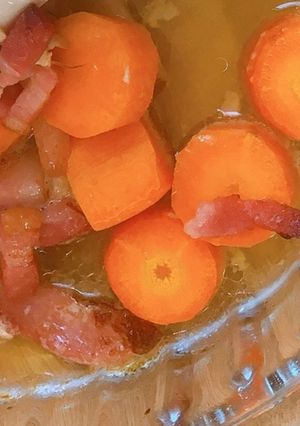 Hình của món Cà Rốt Nướng Lardon.