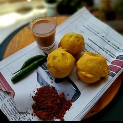 Batata vada A picture of Batata vada.