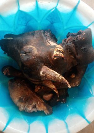A picture of Goat soup.