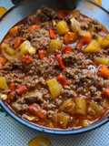 Carne molida con papas