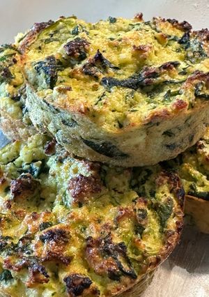 Una foto de Muffins de espinaca y ricotta