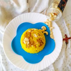 A picture of Bengali pulao 😋 Traditional Mishti pulao Recipe/ Authentic festive Rice dish yellow Rice.
