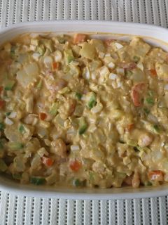 Una foto de Ensaladilla especial de gambas
