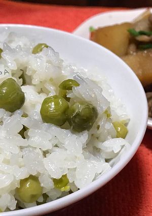 Foto resep Niiyama endou mame gohan (nasi green peas)