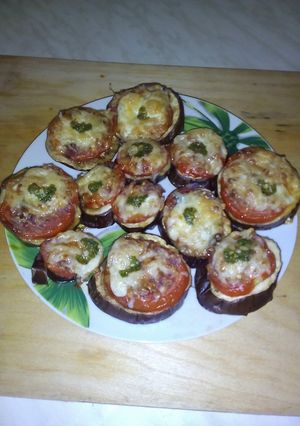 Bazsalikomos sült padlizsán recept fotója