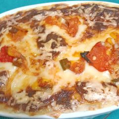 A picture of Roti Lasagna - A Complete Indian Makeover (Leftover roti Lasagna).