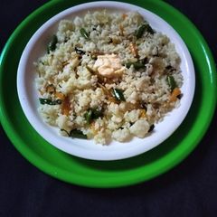 A picture of Butter garlic vegetable fried rice.