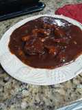 My best slow cooker barbecue chicken thighs