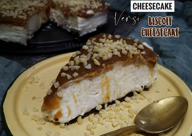Durian Butterscotch Cheesecake (versi Biscoff Cheesecake)