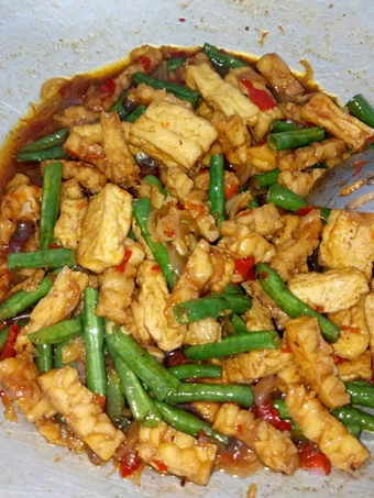 Langkah Mudah untuk Membuat Resep Kacang panjang, tempe, tahu tumis kecap yang Lezat Anti Ribet, Lezat Sekali