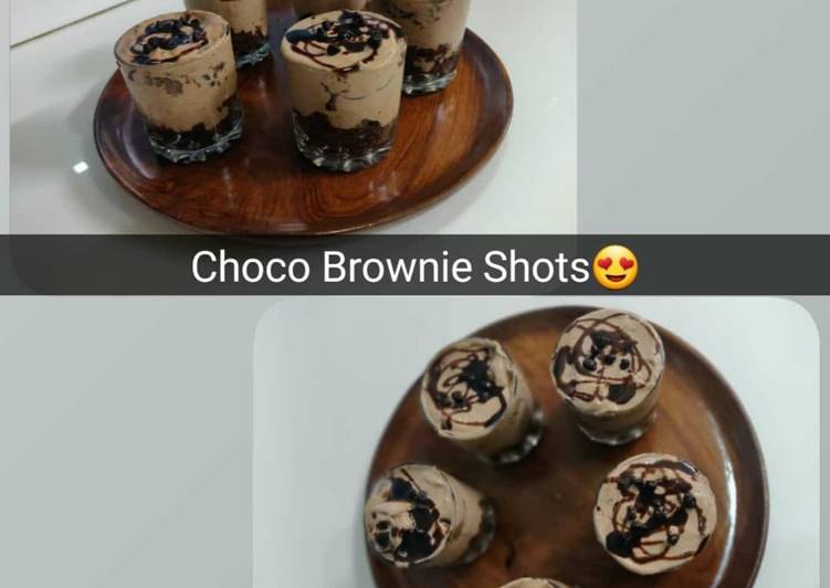 Recipe of Homemade Choco Brownie Shots