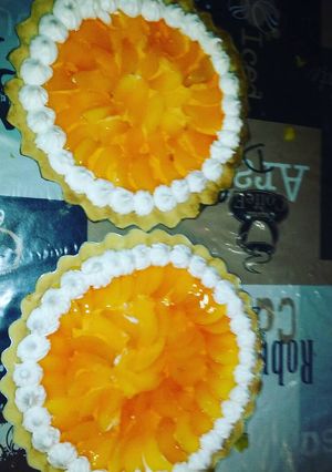 Una foto de Tarta de durazno