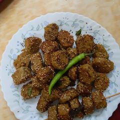 A picture of Bottle gourd Muthiya.