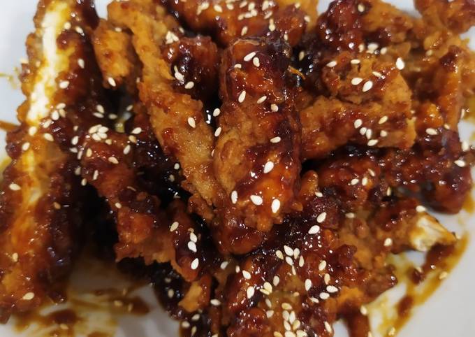 Honey chiken korean