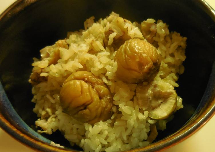 Steps to Make Homemade Japanese Chestnut Rice