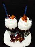 Red grapes milk shake