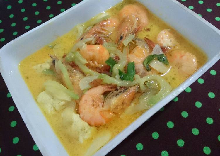 Resep Sayur Tahu Labu Udang, Lezat Sekali