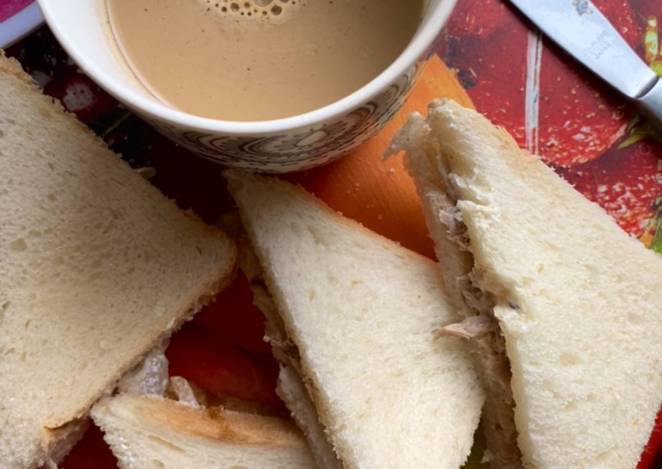 Left-over Roasted Chicken Sandwich