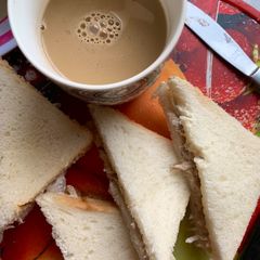 A picture of Left-over Roasted Chicken Sandwich.