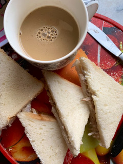 A picture of Left-over Roasted Chicken Sandwich.