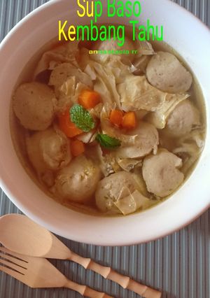 Foto resep Sup Baso-Kembang Tahu