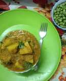 Nimona, Potatoes And Green Peas Curry