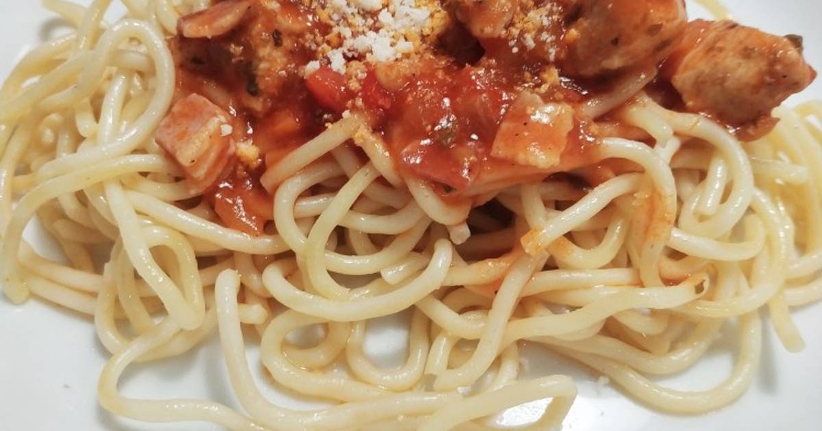 Espaguetis con bacon - 372 recetas caseras - Cookpad