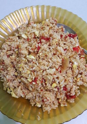 Foto resep Nasi goreng merah😚😚