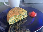 Una foto de tortilla de garbanzos